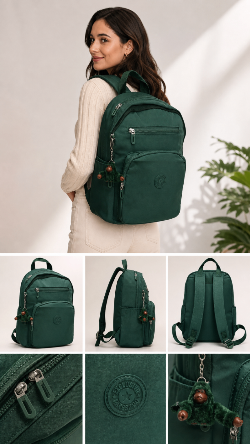 Morral Casual Verde Esmeralda