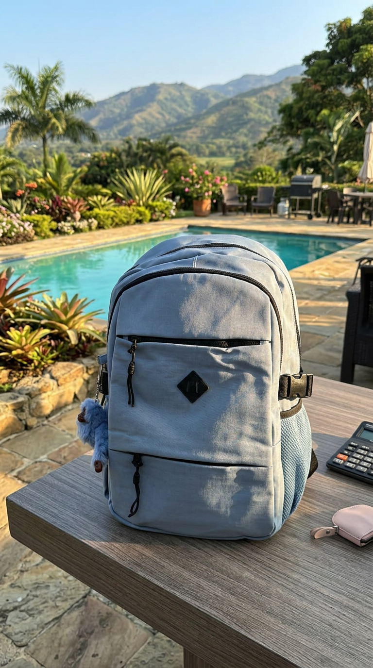 Morral Casual Universitario Azul Cielo