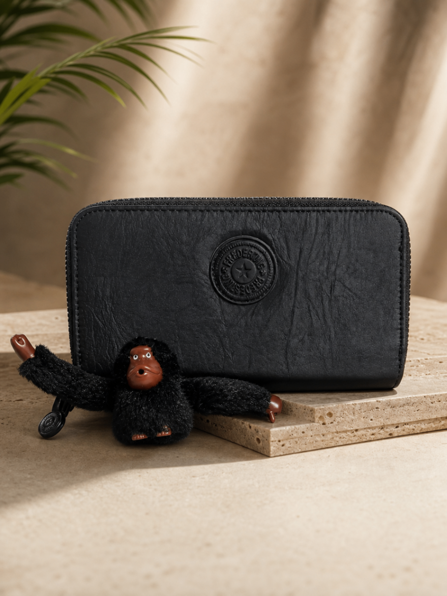 Billetera Negra Cuero