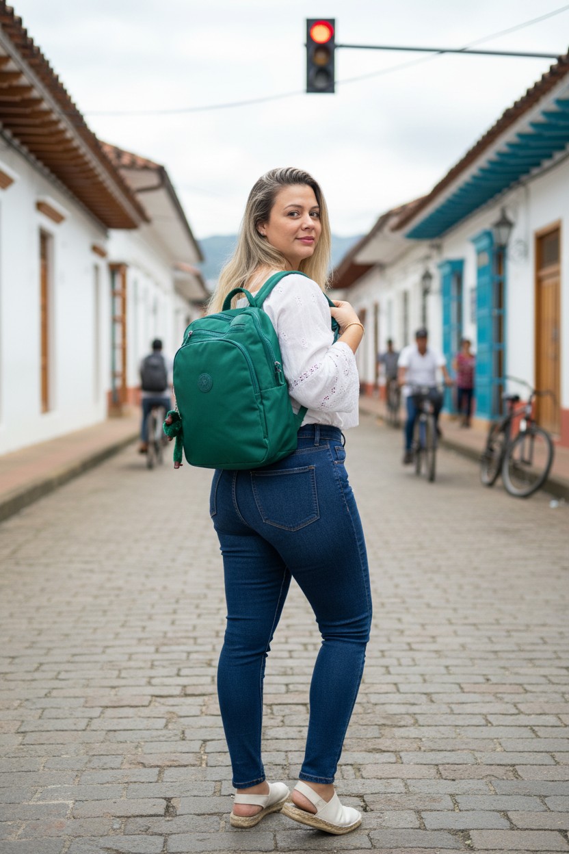 Morral Casual Verde Esmeralda Premium